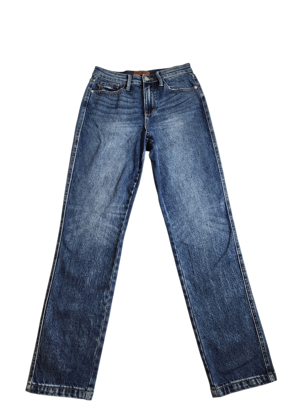 Judy Blue Straight Fit Jeans Medium Wash Stretch Denim Size 3/26